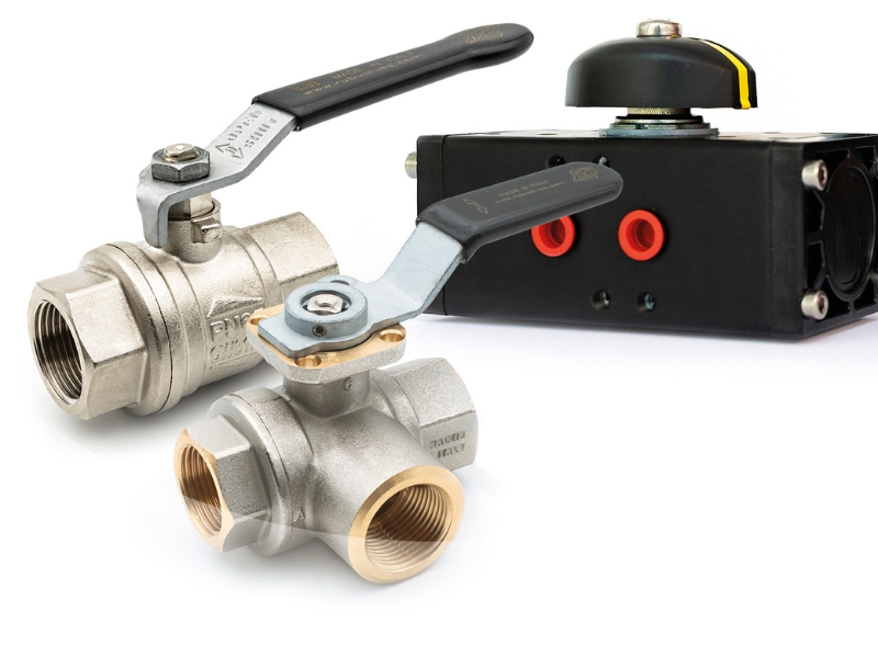 rubkk industrial application ball valves and pneumatic actuator