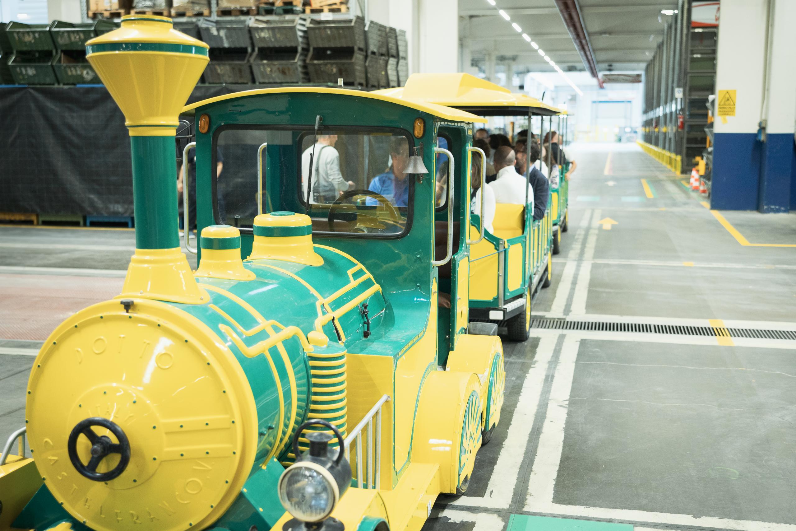 guided tour of the plant on an electric train guided tour of the plant on an electric train
